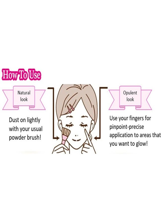 CANMAKE - Moon Glow Highlighter - Fine Baked Illuminating Formula Elegant Gloss White Powder - 1.2oz (34g) (01 Moon Glow White) - Image 5